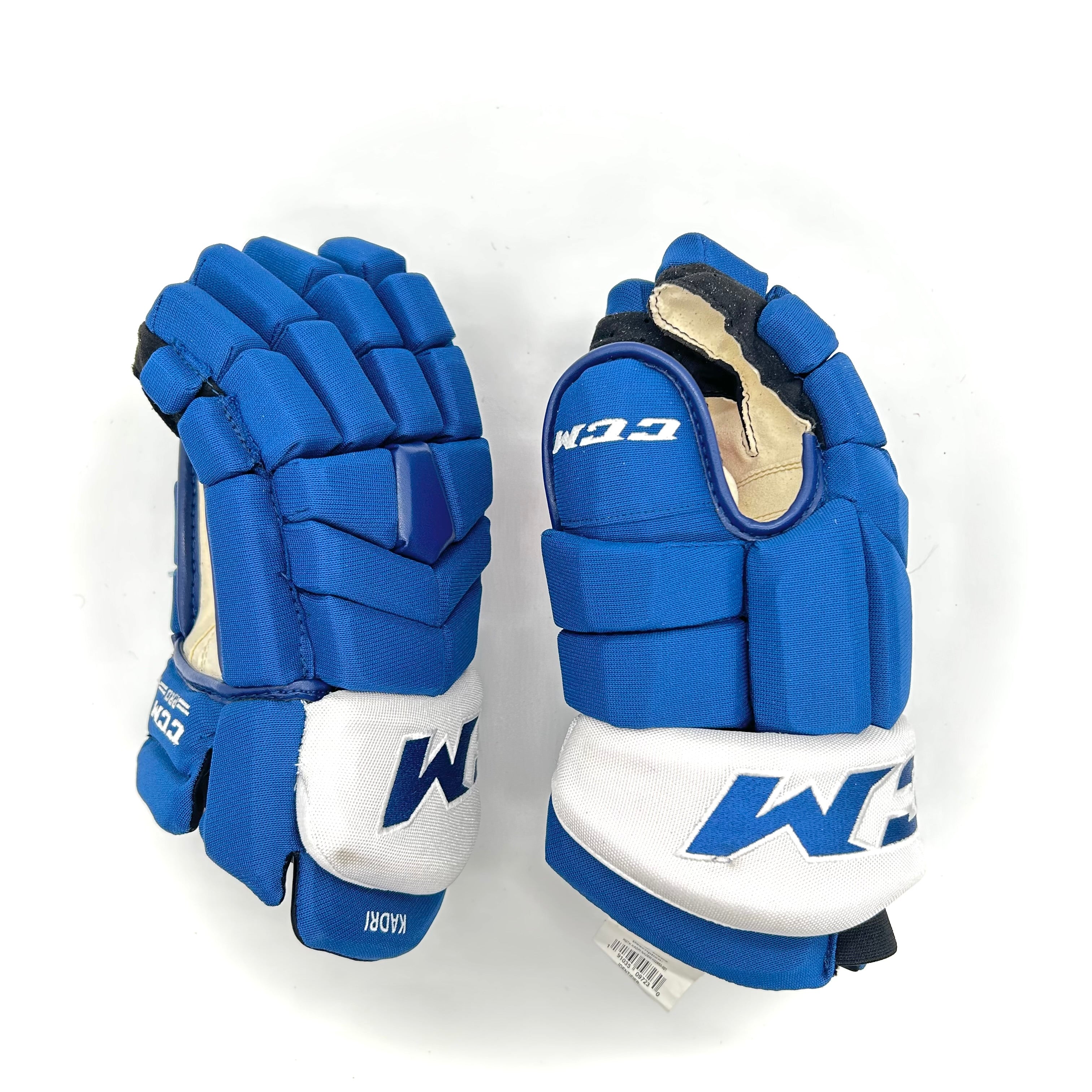 CCM HGTKXP - Gant de hockey NHL Pro Stock - Nazem Kadri (Bleu/Blanc)